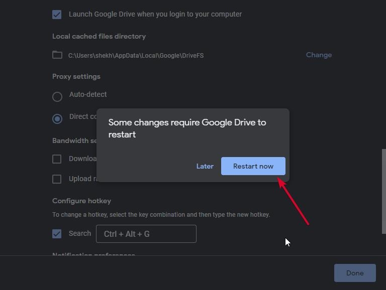Google Drive Reiniciar PC - Erro 'Não é possível iniciar o Drive para Desktop'
