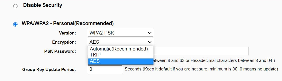 How to Setup WPA2 Security For Your Network - WPA2 Password