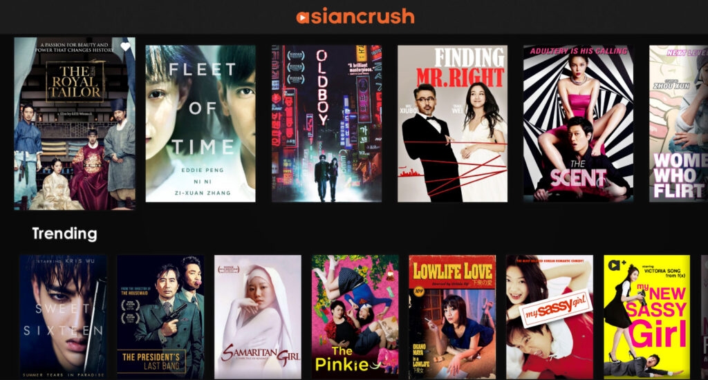 AsianCrush - Best Chinese Movie Sites