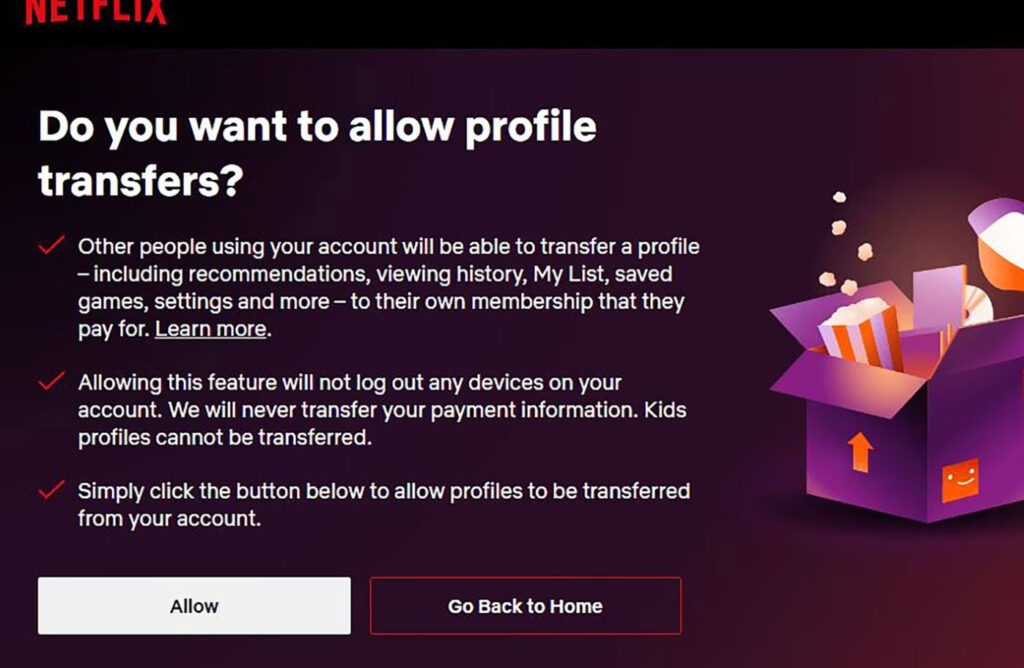What About Sharing Your Netflix Password? - Too many people are using your account Netflix