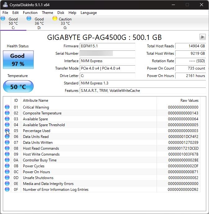 CrystalDisk - Good(SSD) - How to Check HDD and SSD Health in Windows