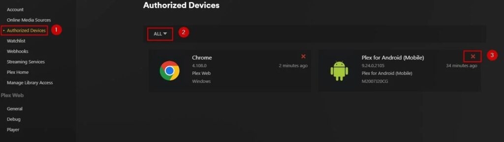 Plex Delete Additional Linked Devices - Plex: An Error Occurred Loading Items to Play