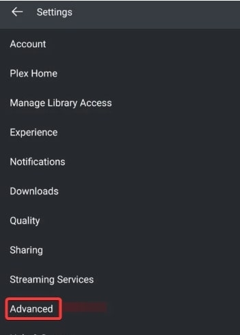 Plex App Settings - Plex: An Error Occurred Loading Items to Play