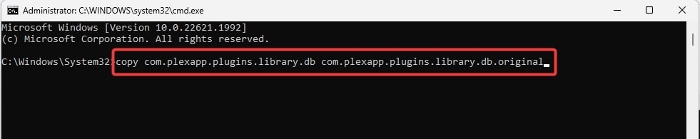 copy com.plexapp.plugins.library.db com.plexapp.plugins.library.db.original - Plex: An Error Occurred Loading Items to Play