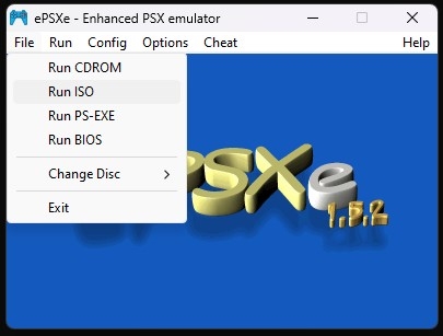 Run ISO ePSXe