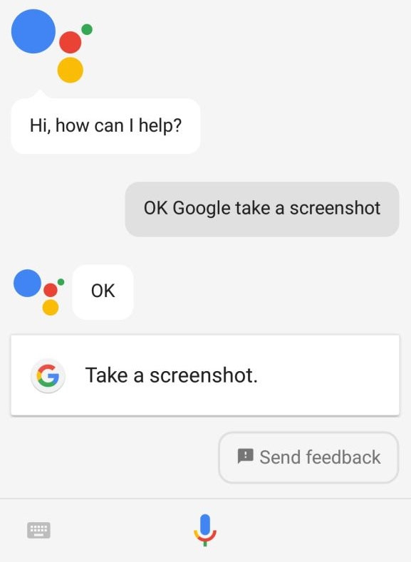 Use Google Assistant to Take Screenshot - Can't Take Screenshot Due to Security Policy