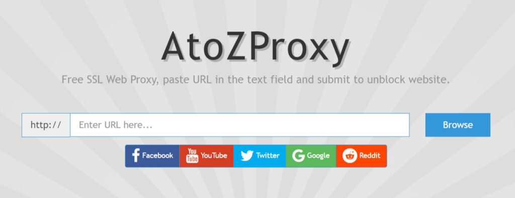  AtoZProxy - Best YouTube Proxy Sites