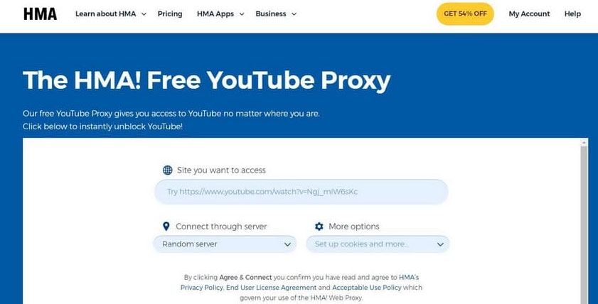 HMA Free YouTube Proxy - Best YouTube Proxy Sites