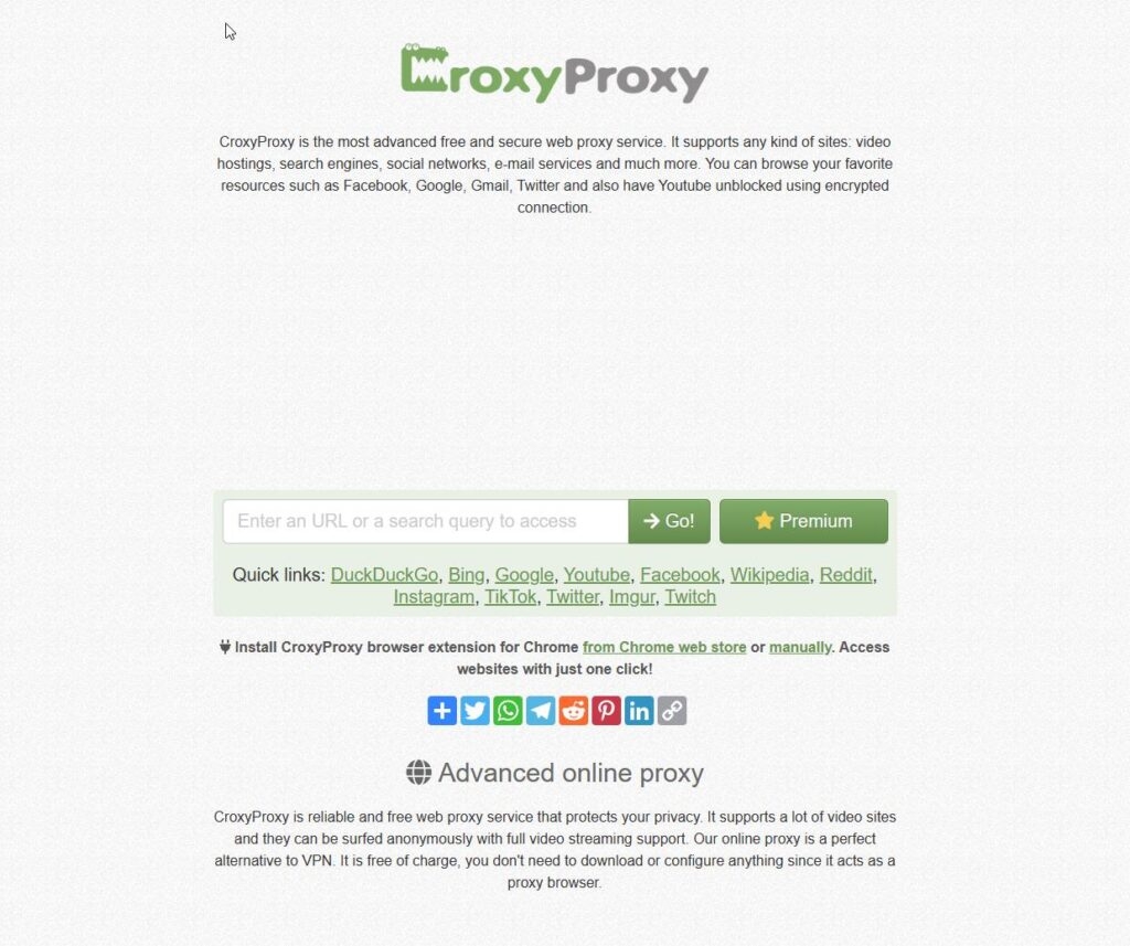 Croxy Proxy — лучшие прокси-сайты YouTube