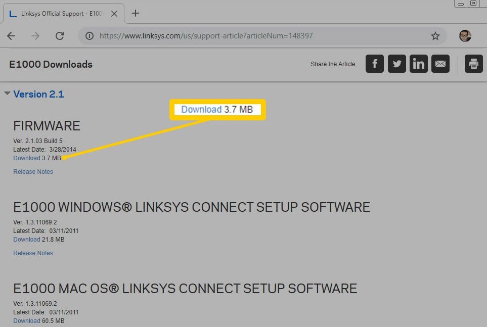 Обновите прошивку маршрутизатора — ошибка «Сеть недоступна» на Chromebook