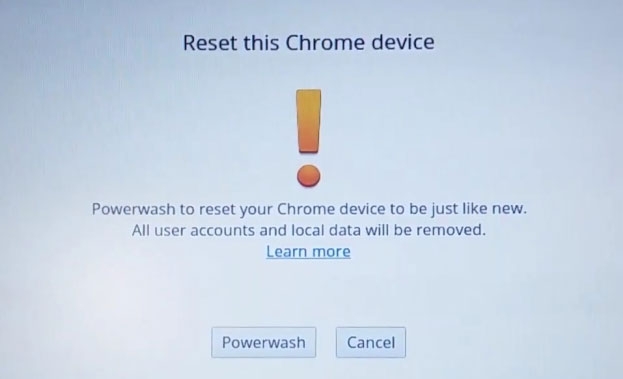 Factory Reset Chromebook - Chromebook Screen Glitching