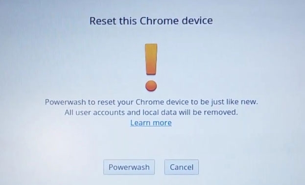 Réinitialisation d'usine du Chromebook - Problèmes d'écran du Chromebook