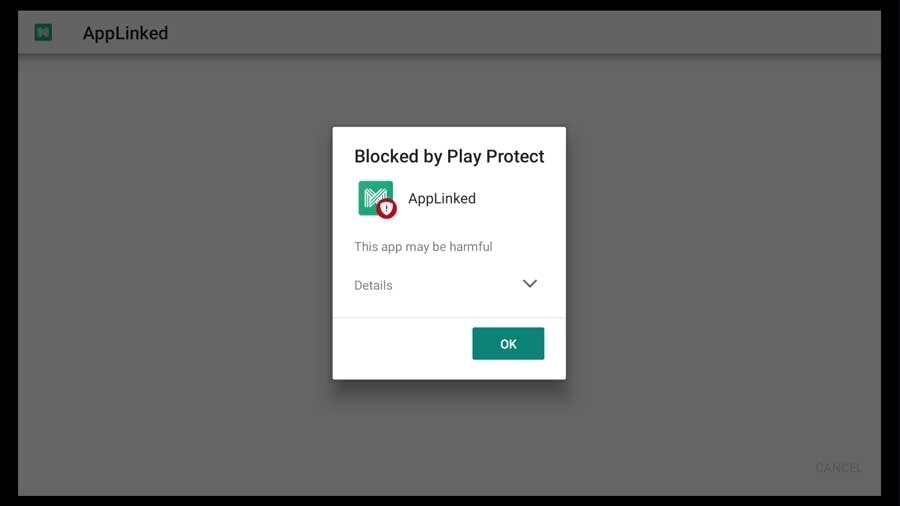 AppLinked заблокирован Play Protect – коды AppLinked