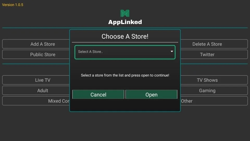 AppLinked - Select A Store - AppLinked Codes