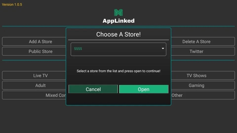 AppLinked - Open the Store - AppLinked Codes