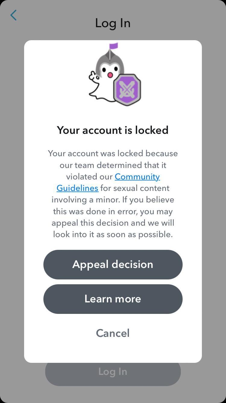 how to create a new snapchat account after being temporarily disabled