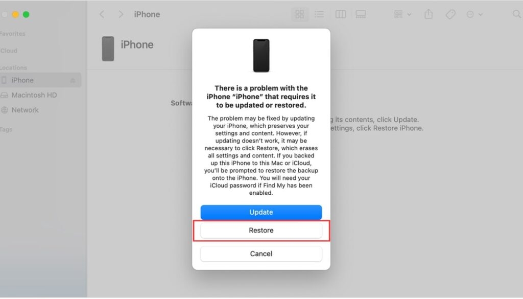 Режим DFU — iPhone 15 Pro Max не включается
