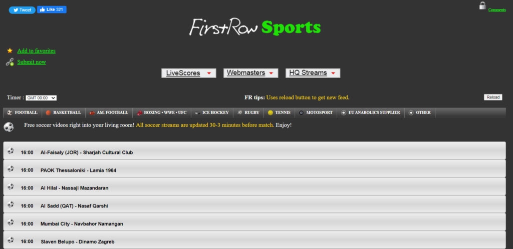 FirstRow Sports - Best VipBox Alternative