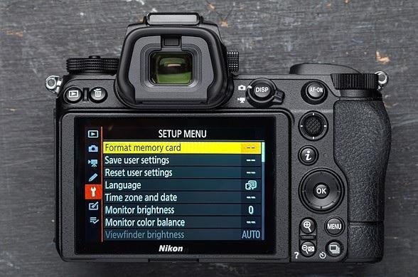 Отформатируйте SD-карту на камере
