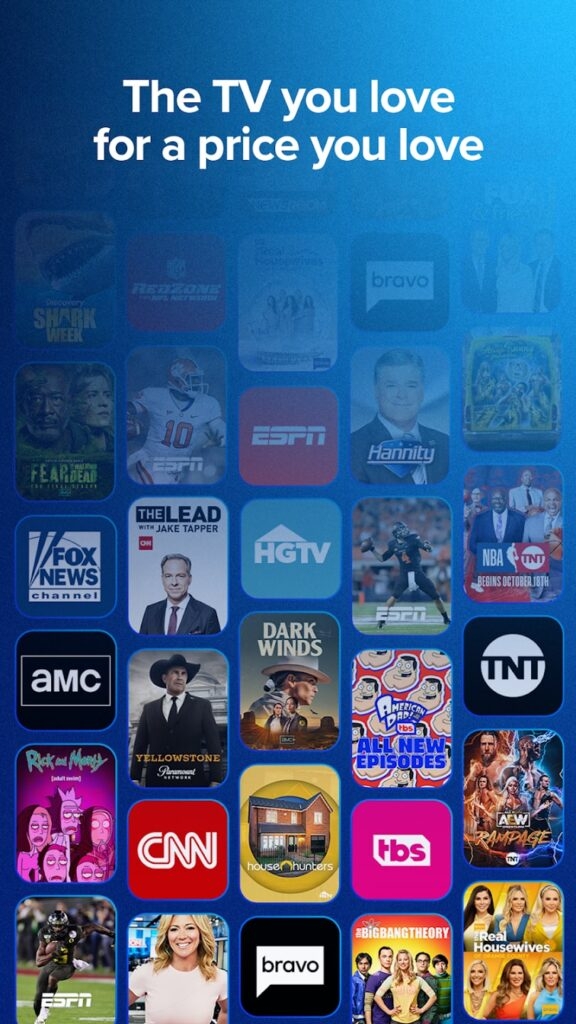 Sling TV — лучшие приложения для бесплатного просмотра спортивных трансляций