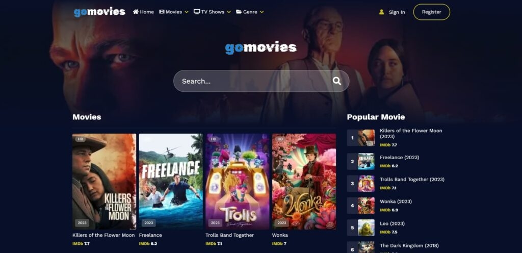 GoMovies — лучший сайт с разблокированными фильмами