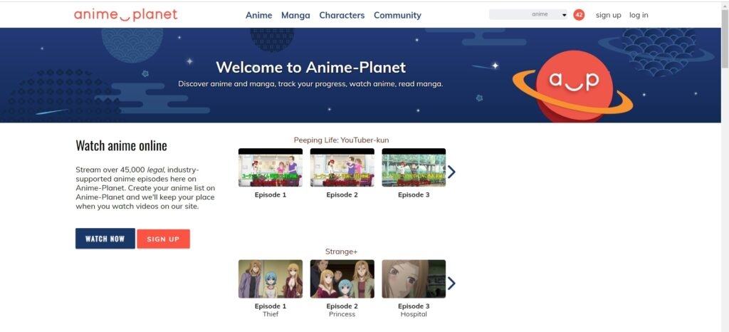 Anime Planet - Best Zoro.to Alternative