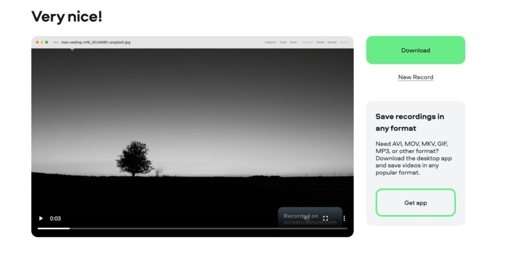 Online Screen Recording on Mac