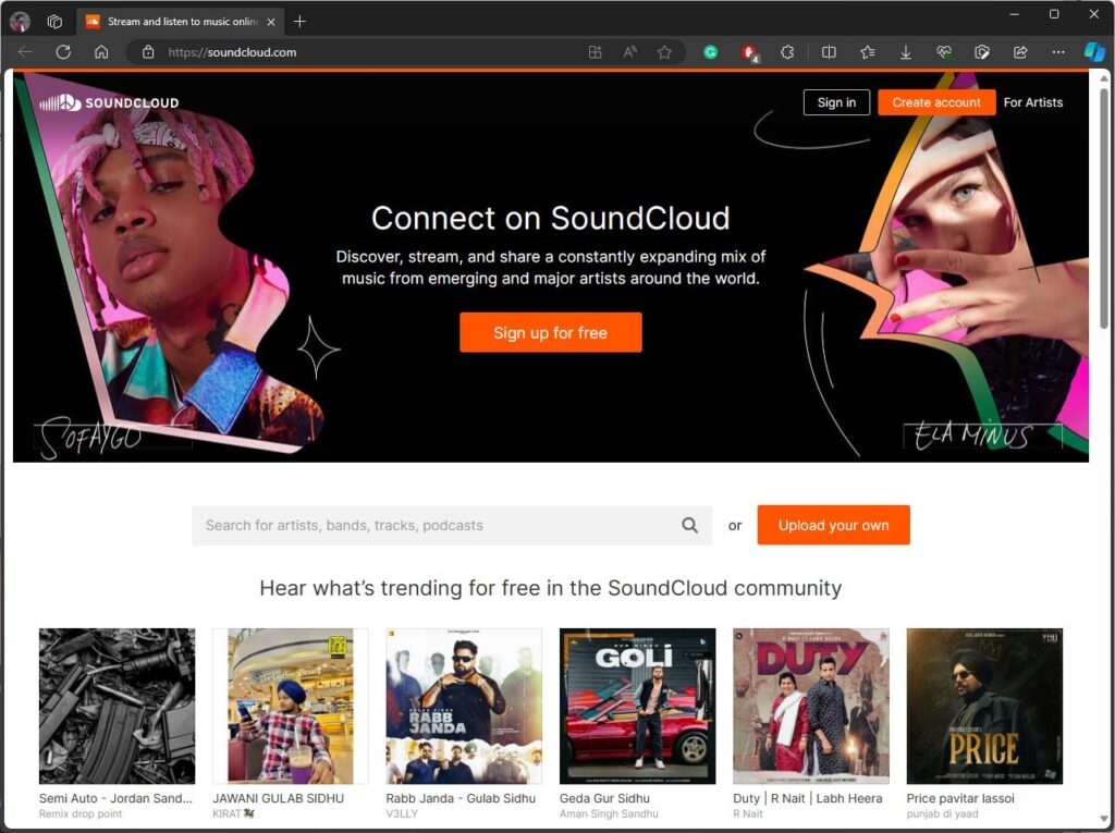 Soundcloud - Unblocked Music Site