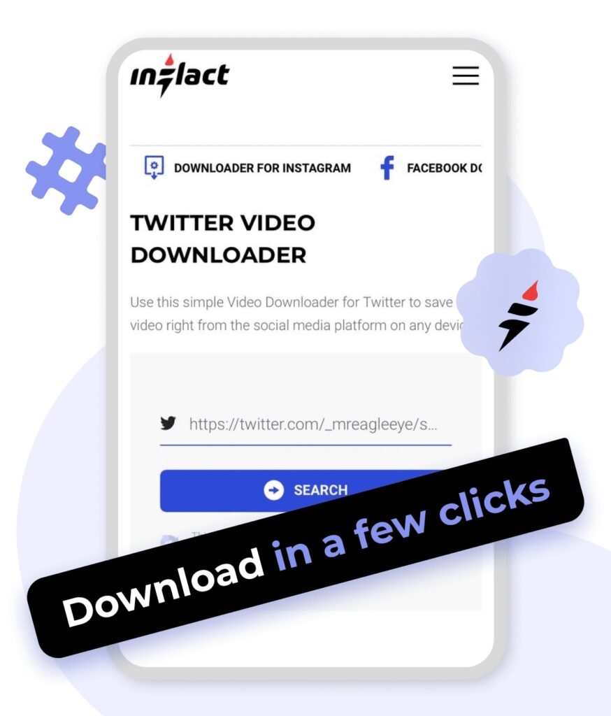 Inflact's Twitter Downloader