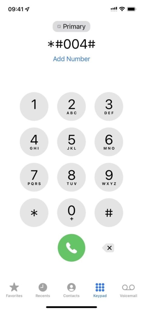 iPhone Dialer *#004# - Turn Off Voicemail on iPhone