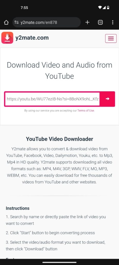 Y2Mate - Download YouTube Videos on Android