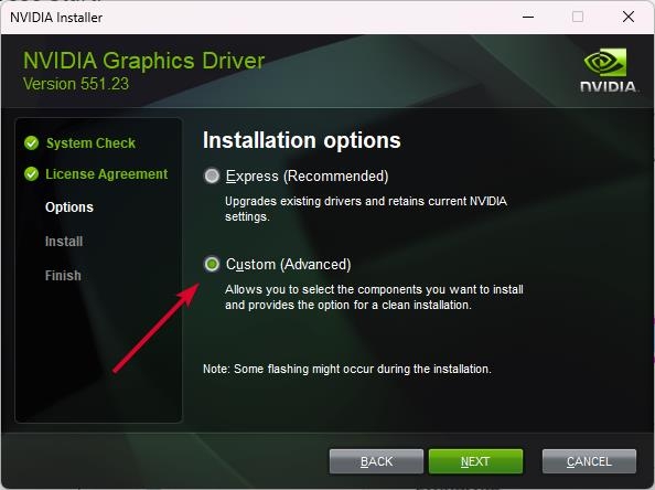 Nvidia Driver Custom Installation - GeForce Error Code 0x0003