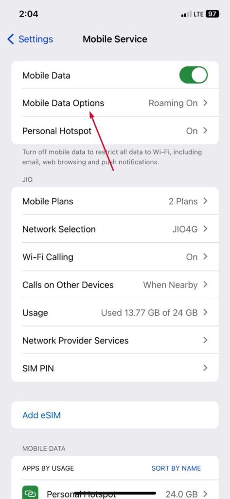 Mobile Data Options - T-Mobile Visual Voicemail Not Working