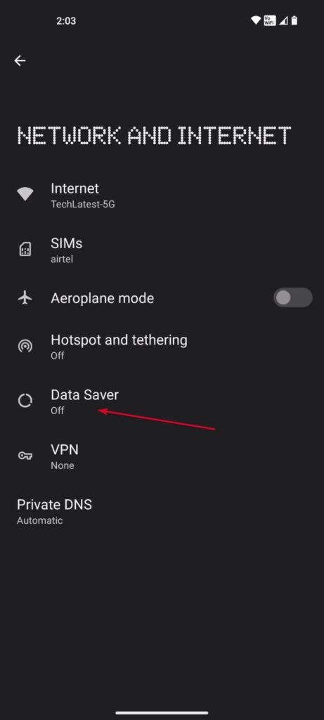 Turn Off Data Saver - T-Mobile Visual Voicemail Not Working