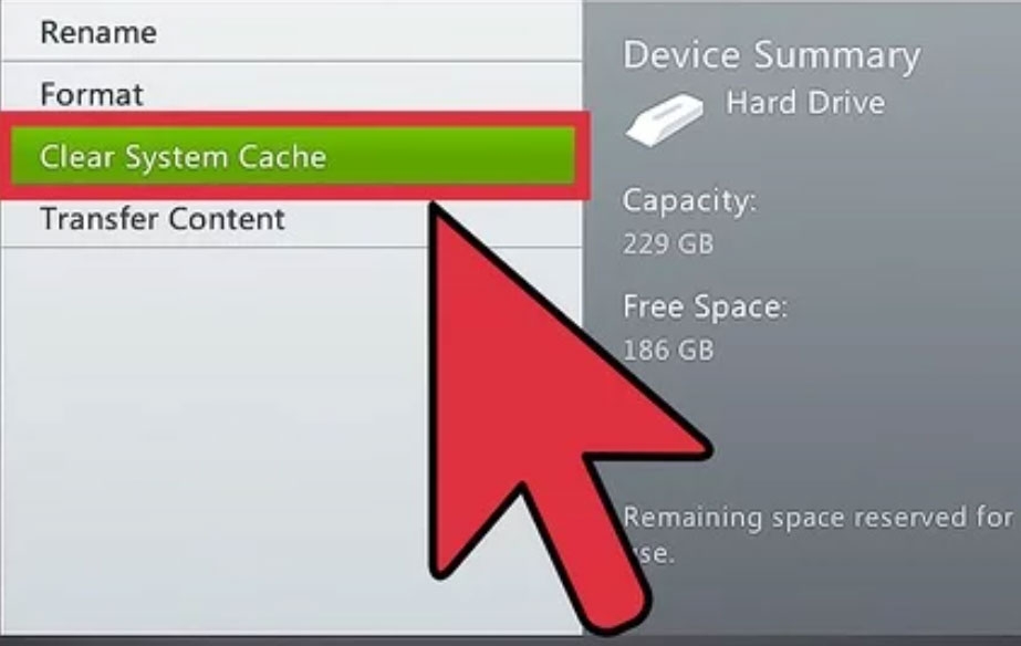 Delete The System Cache From Your Console - Xbox Error Code 80151912