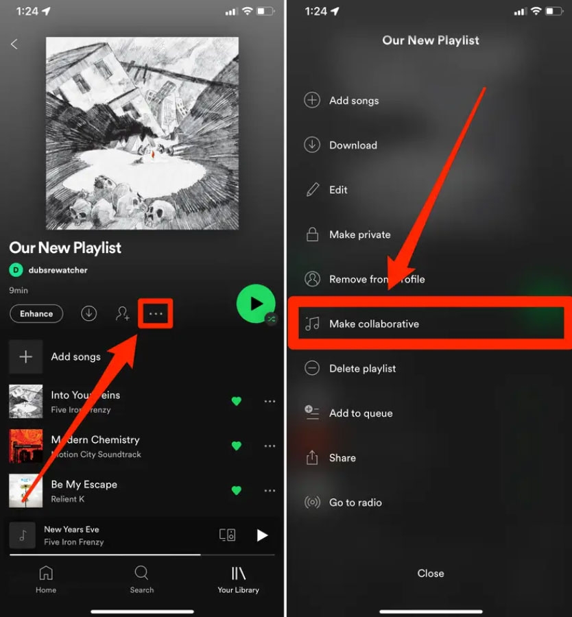 Open Collaborative Playlist Setting - Spotify DJ is Not Showing Up