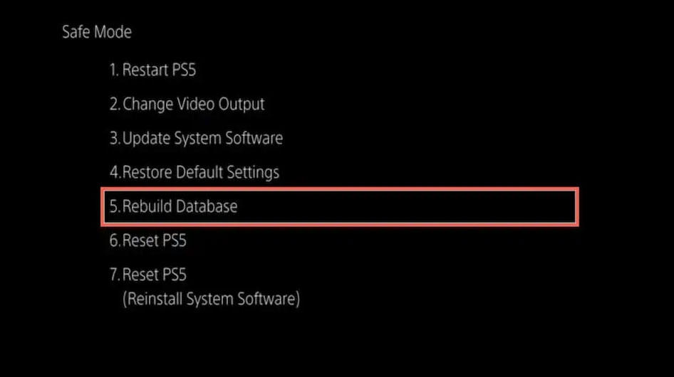 Запустите безопасный режим для восстановления базы данных — контроллер PS4 мигает белым цветом
