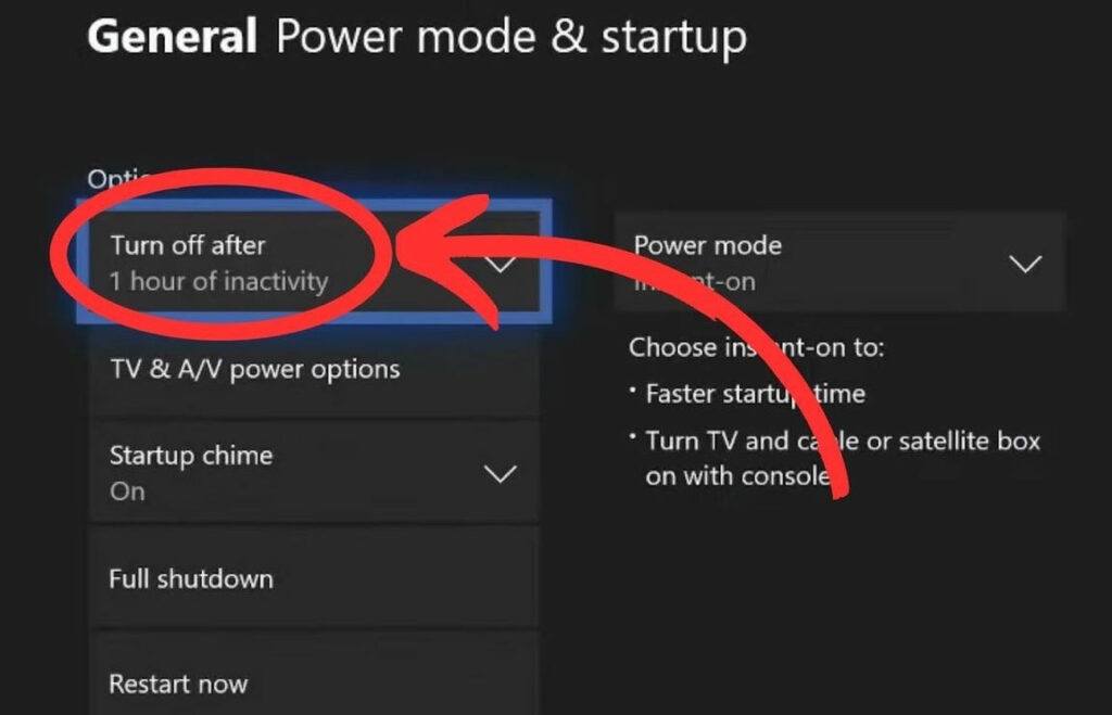 Включить опцию «Не выключать автоматически» — Xbox One включается, а затем мгновенно выключается
