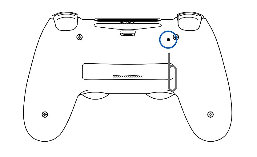 Сброс контроллера PS4 — контроллер PS4 мигает белым