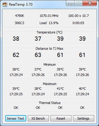 Real Temp - CPU Temperature Monitor for Windows