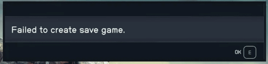 Что, если Starfield не удалось создать сохранение игры? 1