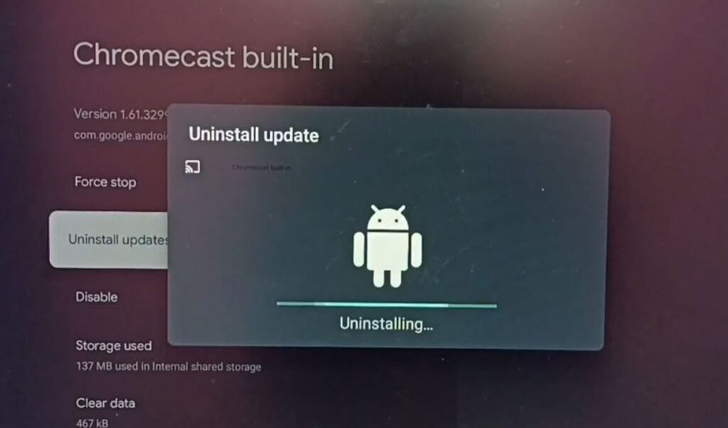 Uninstalling the Updates