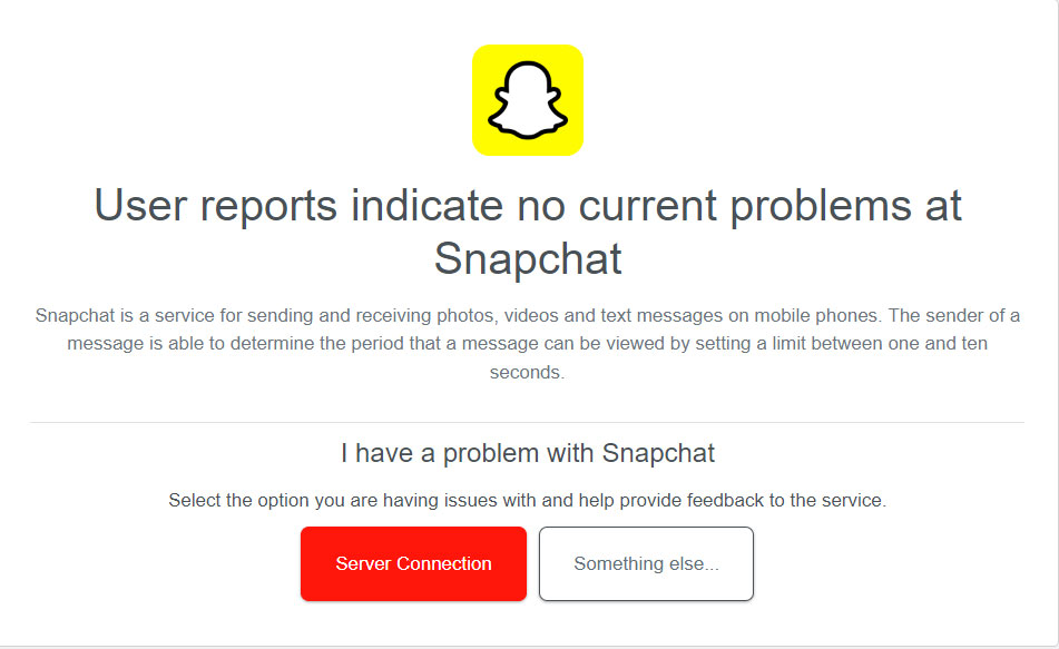 Проверьте статус сервера Snapchat — код поддержки Snapchat C14A