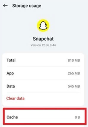 Очистить кеш приложения Snapchat — код поддержки Snapchat C14A