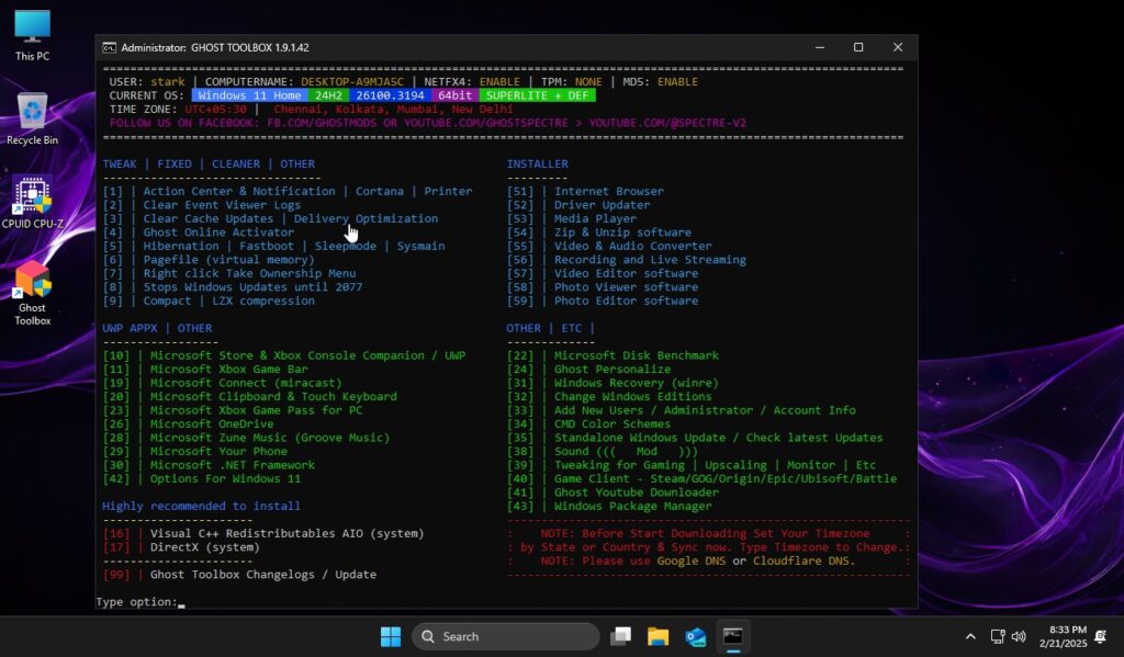 Ghost Spectre Windows 11