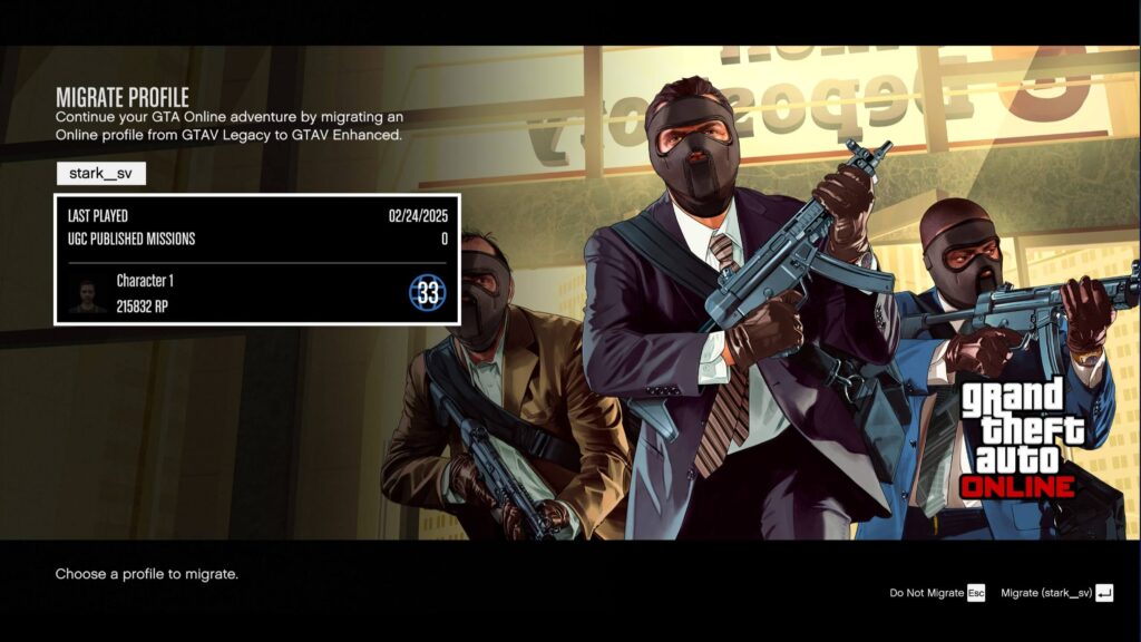 Transfer Data from GTA V Legacy to GTA V Enhanced