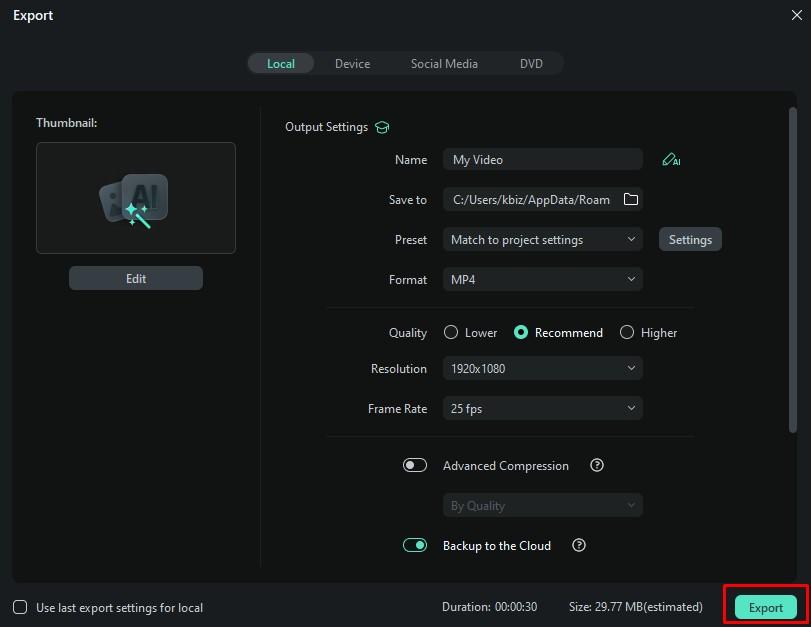 finalize changes