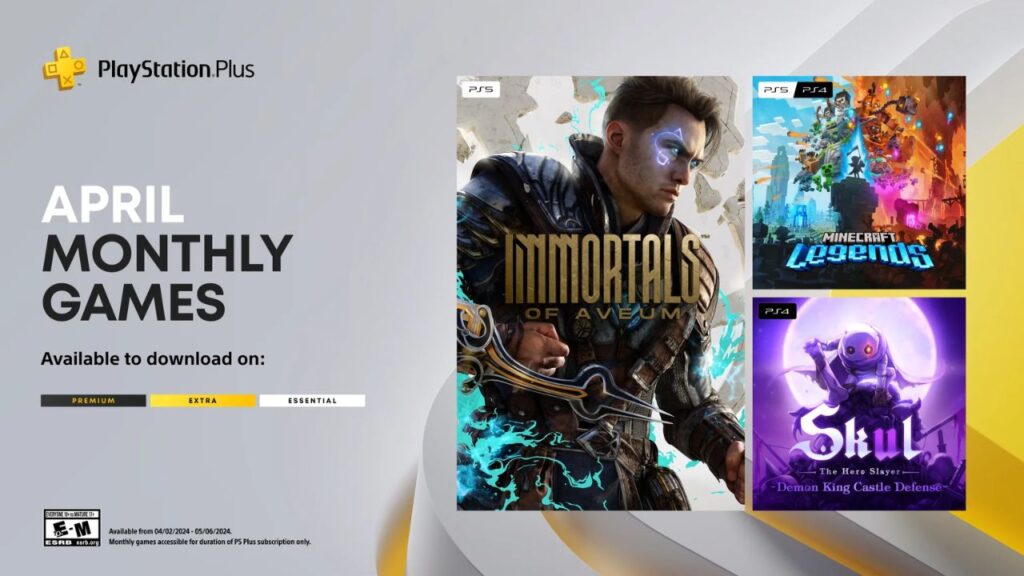 PlayStation Plus April Free Games
