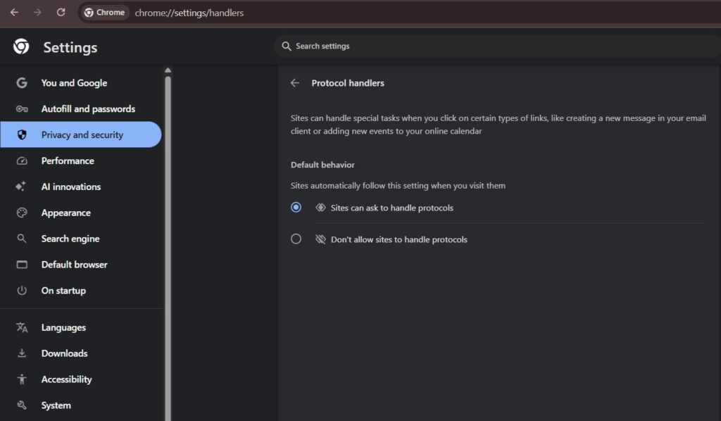 Enable Chrome to Handle Protocols Like Magnet Links (Only Chrome Browser) - Magnet Links Not Working
