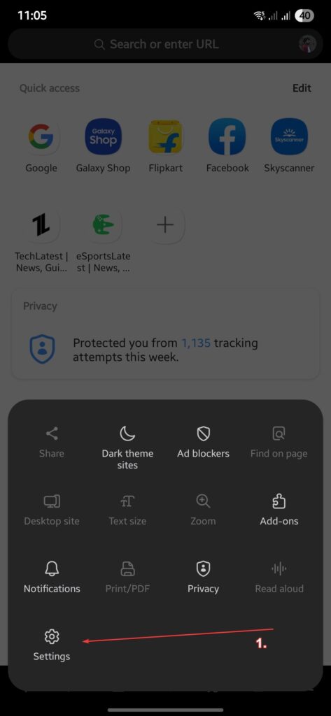 Samsung Internet Secret Mode